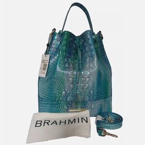 BRAHMIN Melbourne Collection Marlowe Shoulder Bag Blue Topaz SOLD